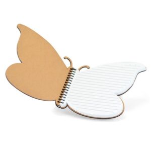 Caderno borboleta mdf