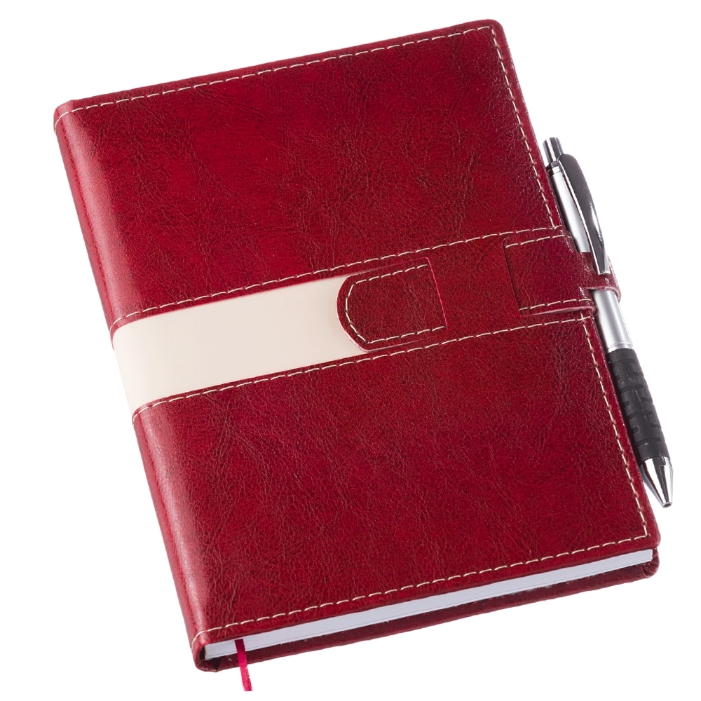 Agenda Diária 2024 com Fecho e Suporte pra Caneta Personalizada - Imagem 4