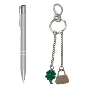 Kit Caneta E Chaveiro Em Metal Personalizado