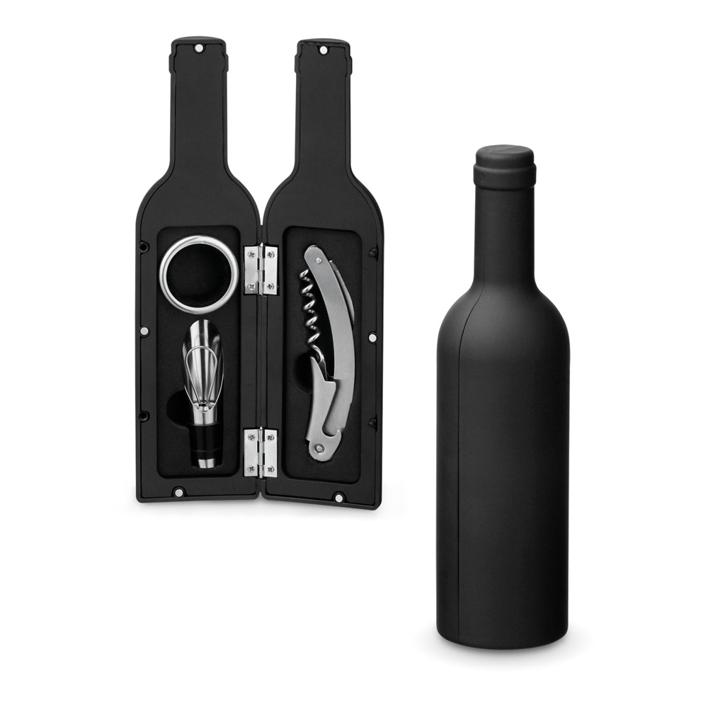 VINET. Conjunto para vinho personalizado em metal