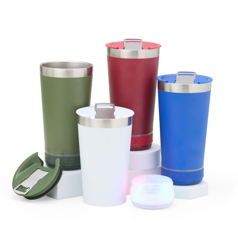 Copo Térmico 400ml com Caixa de Som Personalizado - Imagem 2